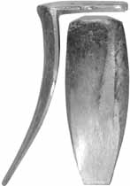 Lehigh County, Allentown-Bethlehem Buttplate, sand cast nickel silver

Overall length 4-3/4", width 1-3/4", comb 2-1/4"